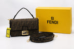 Fendi Baguette Shoulder Crossbody Bag - Taupe
