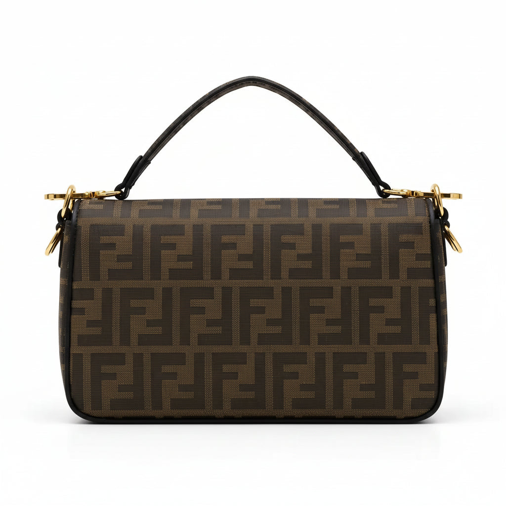 Fendi Baguette Shoulder Crossbody Bag - Taupe