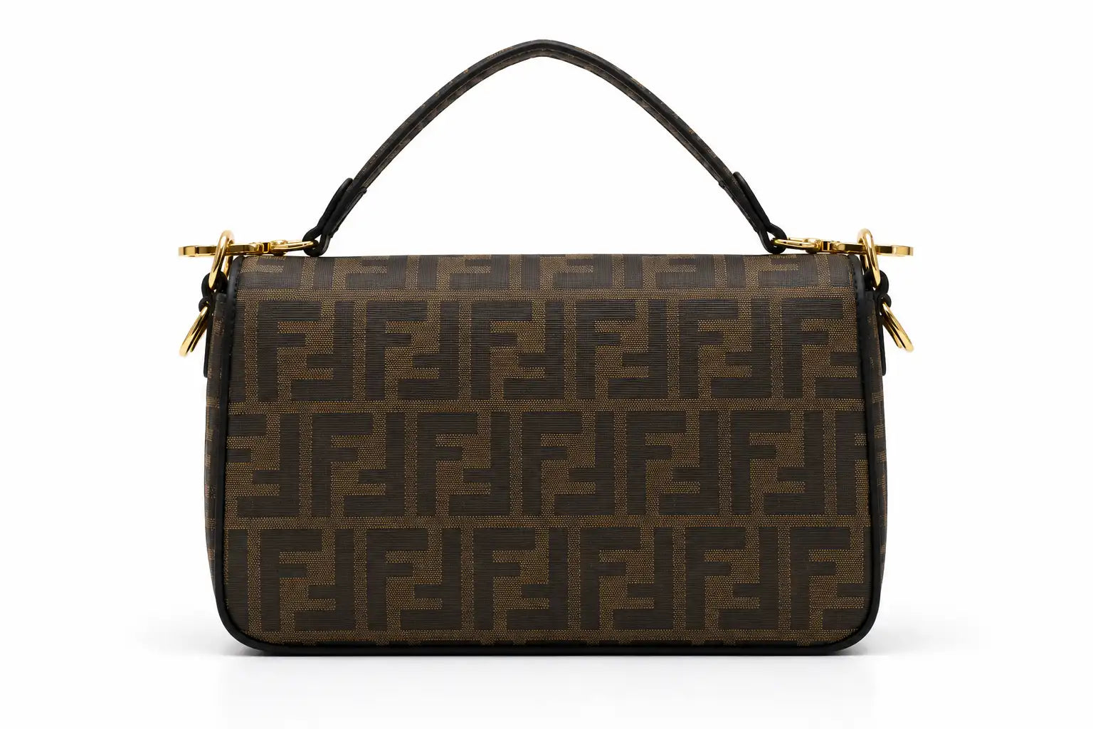 Fendi Baguette Shoulder Crossbody Bag - Taupe