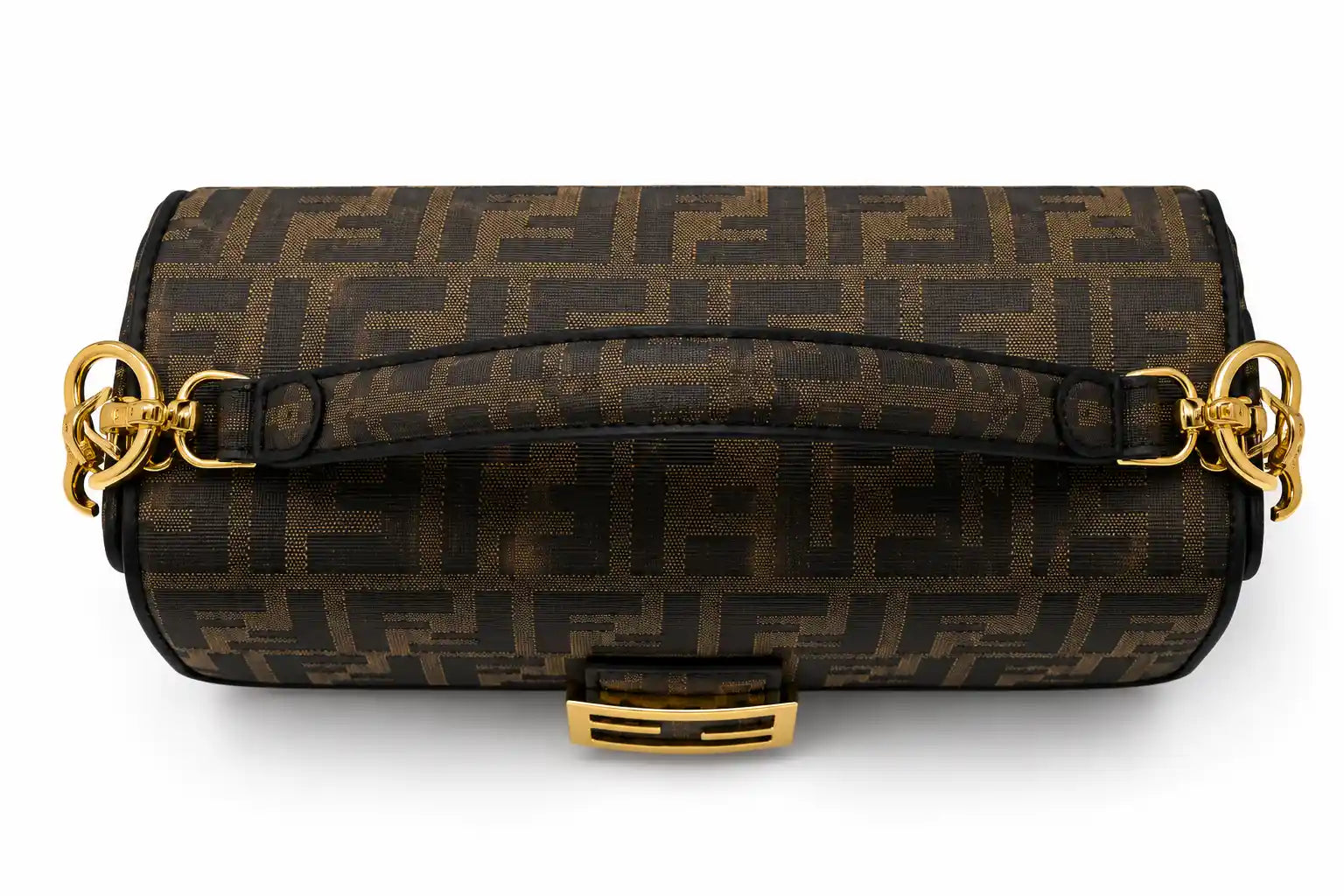 Fendi Baguette Shoulder Crossbody Bag - Taupe