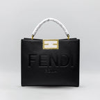 Fendi Roma 3 Strap Tote Bag - Black