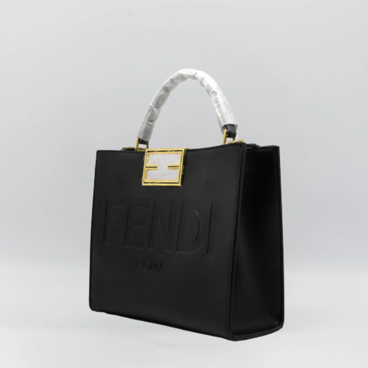 Fendi Roma 3 Strap Tote Bag - Black