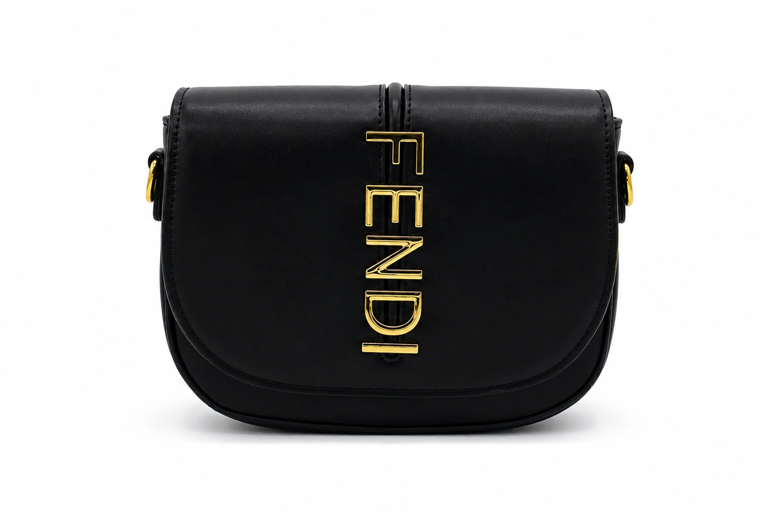 Fendi Moonlight Saddle Bag - Black