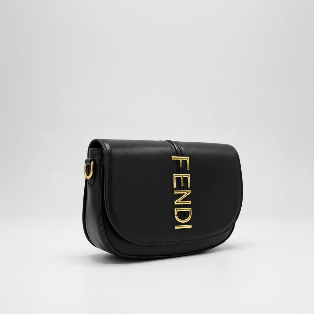Fendi Moonlight Saddle Bag - Black