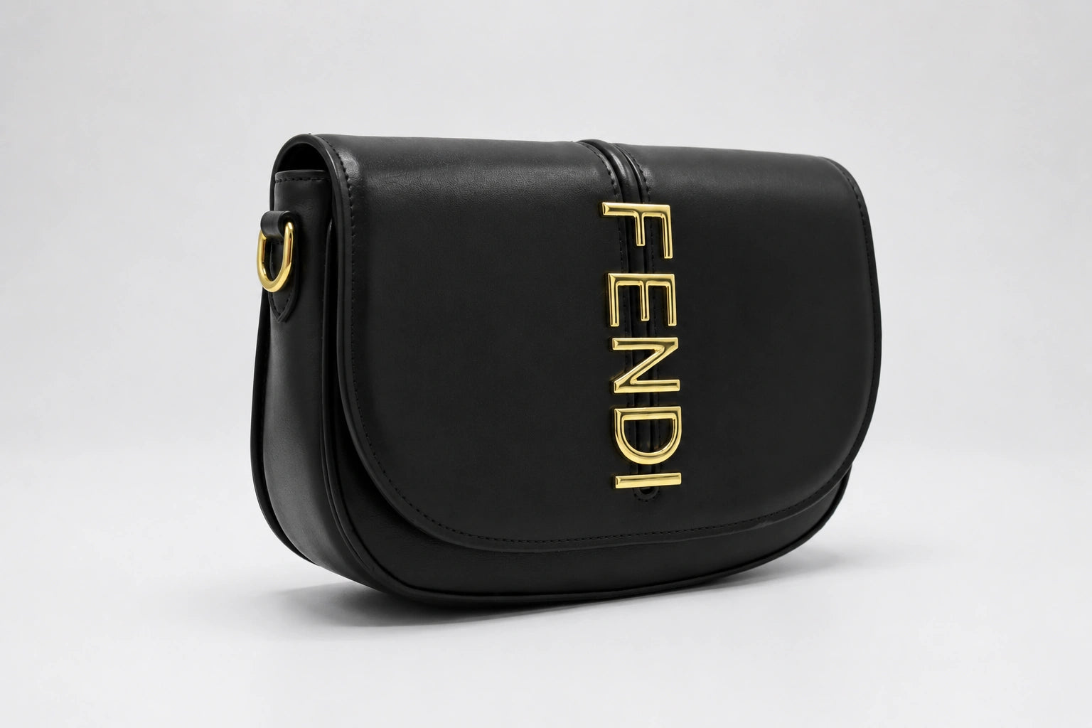 Fendi Moonlight Saddle Bag - Black
