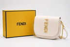 Fendi Moonlight Saddle Bag - White