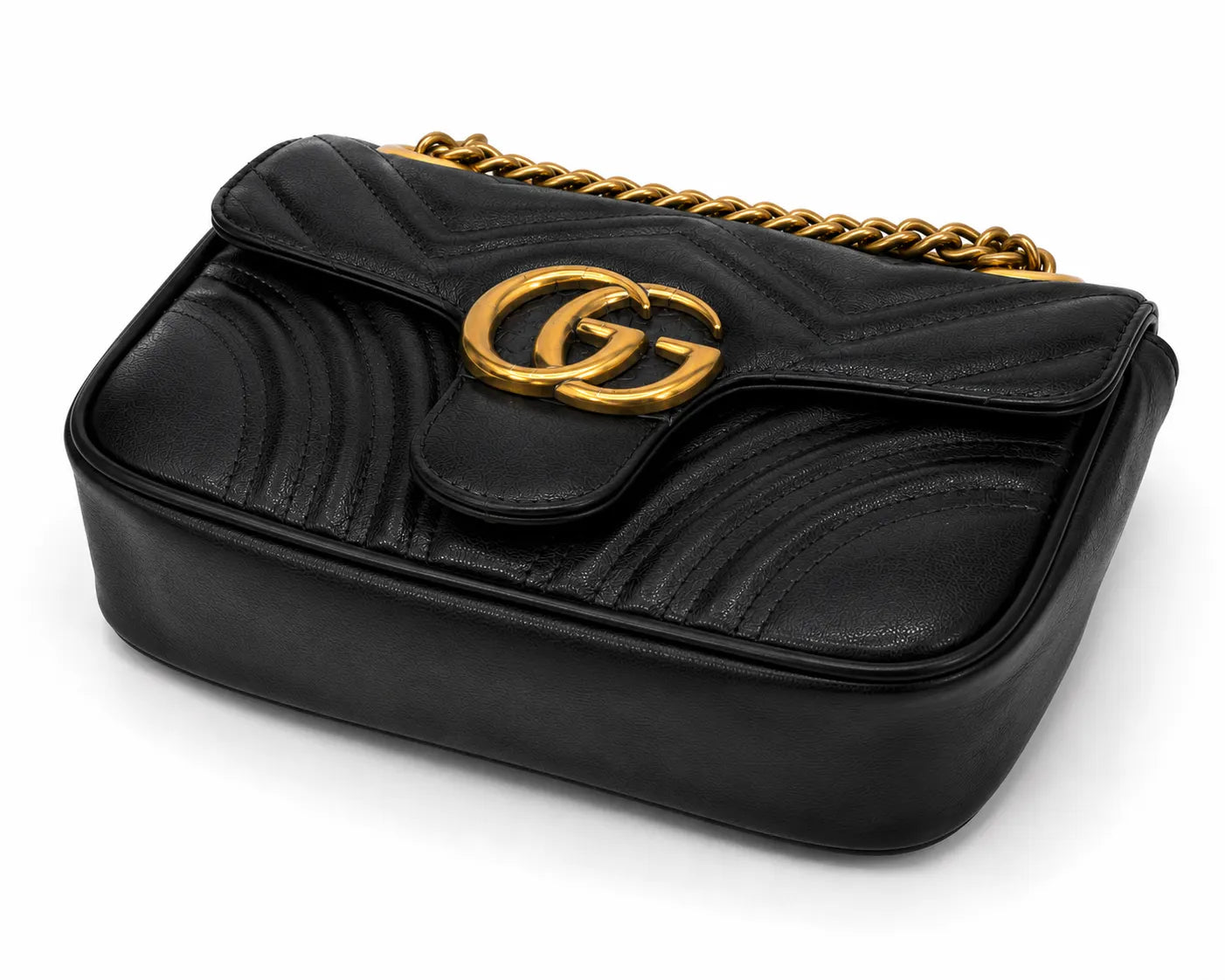Gucci GG Marmont Mini 16.5 Shoulder Bag - Black