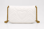 Gucci GG Marmont Mini 16.5 Shoulder Bag - White