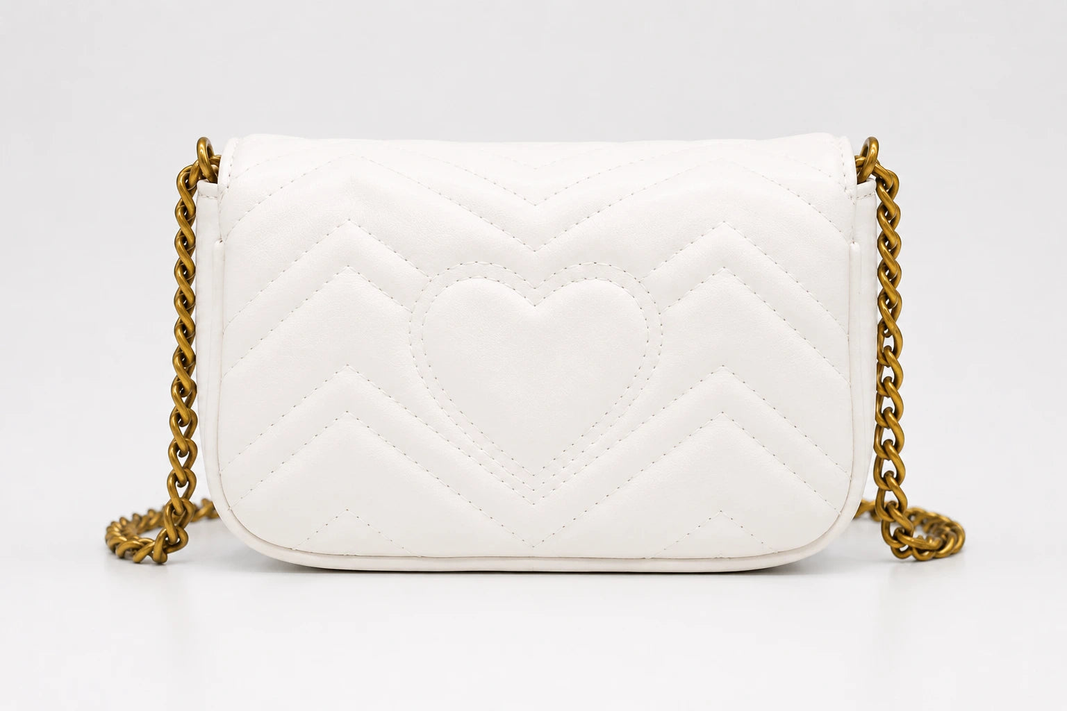 Gucci GG Marmont Mini 16.5 Shoulder Bag - White