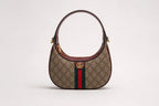 Gucci Half-Moon GG Chain Bag - Beige