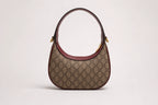 Gucci Half-Moon GG Chain Bag - Beige