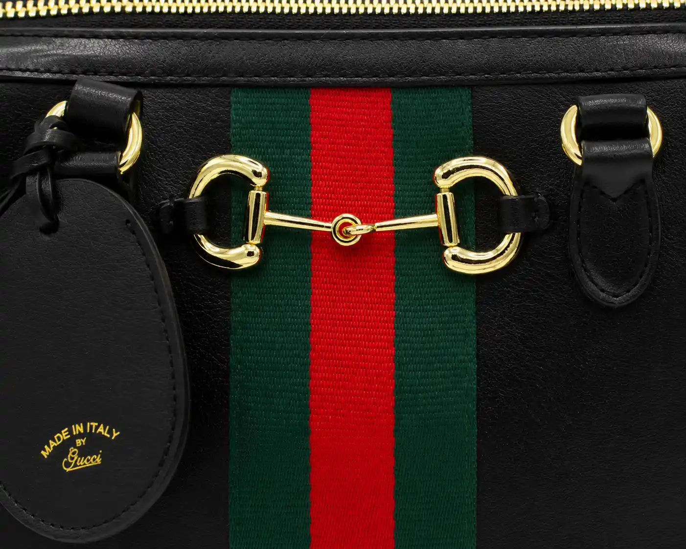 Gucci Horsebit 1955 Medium Boston Bag Top Handle Crossbody With Web Stripe