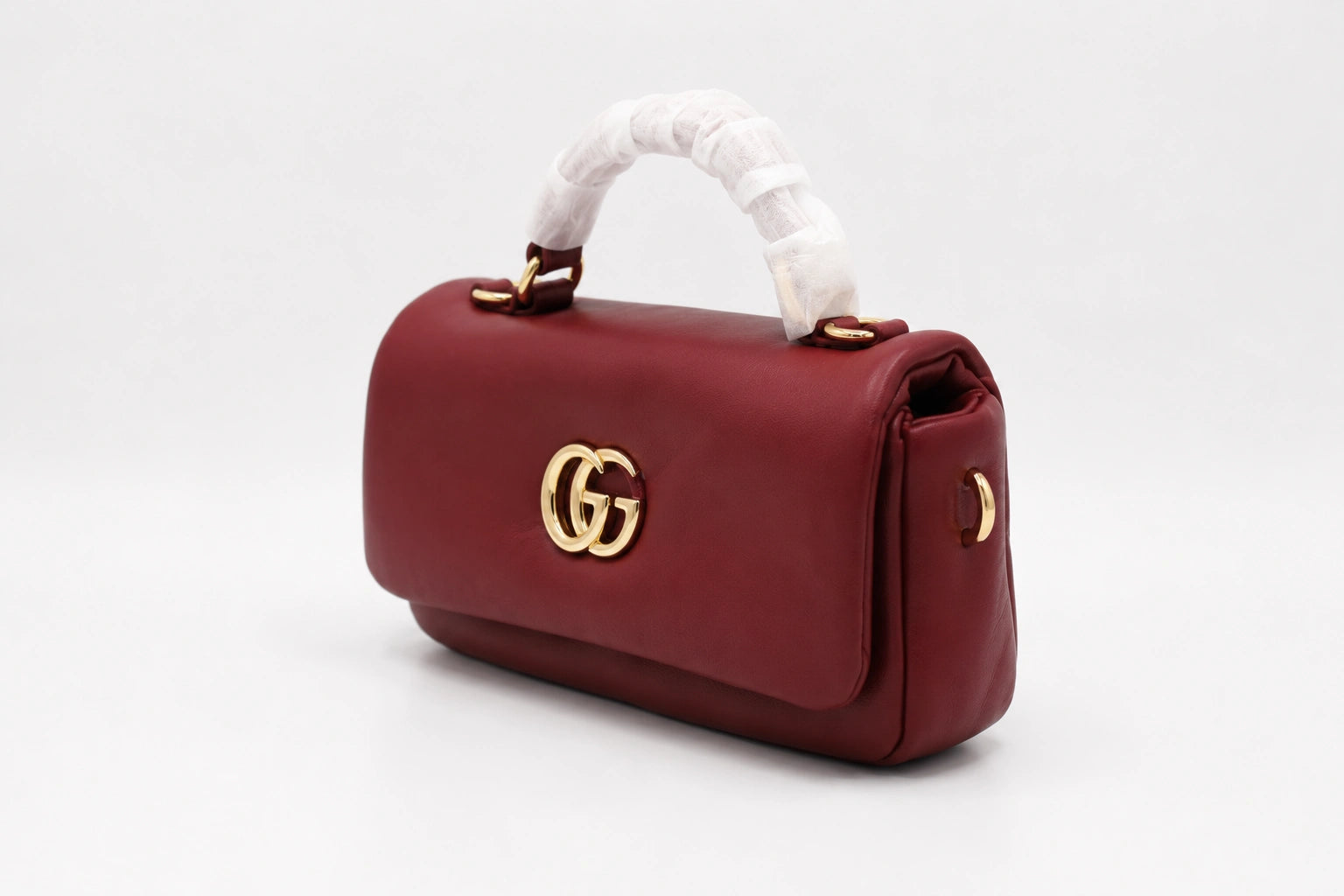 Gucci Milano Top Handle Bag - Maroon