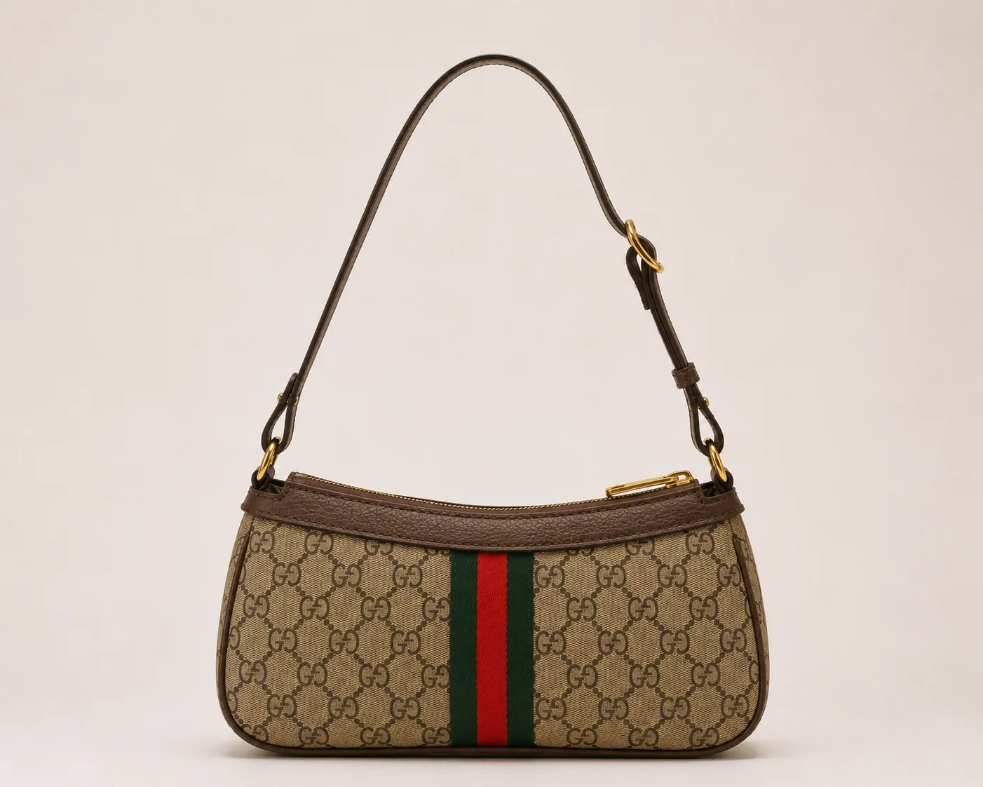 Gucci Ophidia GG Beige - Brown Trim