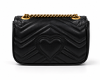Gucci Small GG Marmont 22 Shoulder Bag - Black