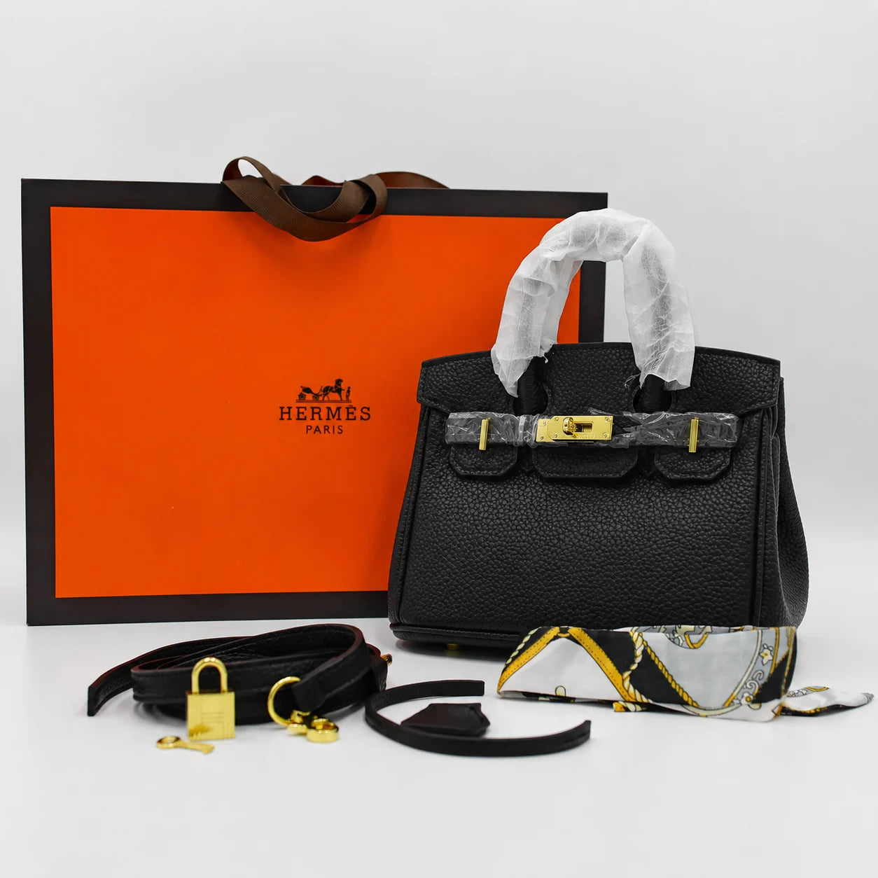 Hermes Birkin 20 Mini Bag - Black