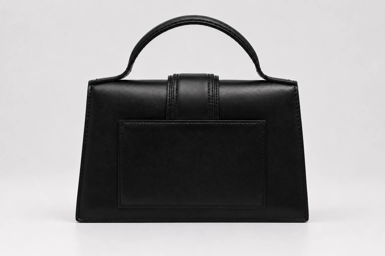 Jacquemus Bambino Top Handle Bag - Black Leather