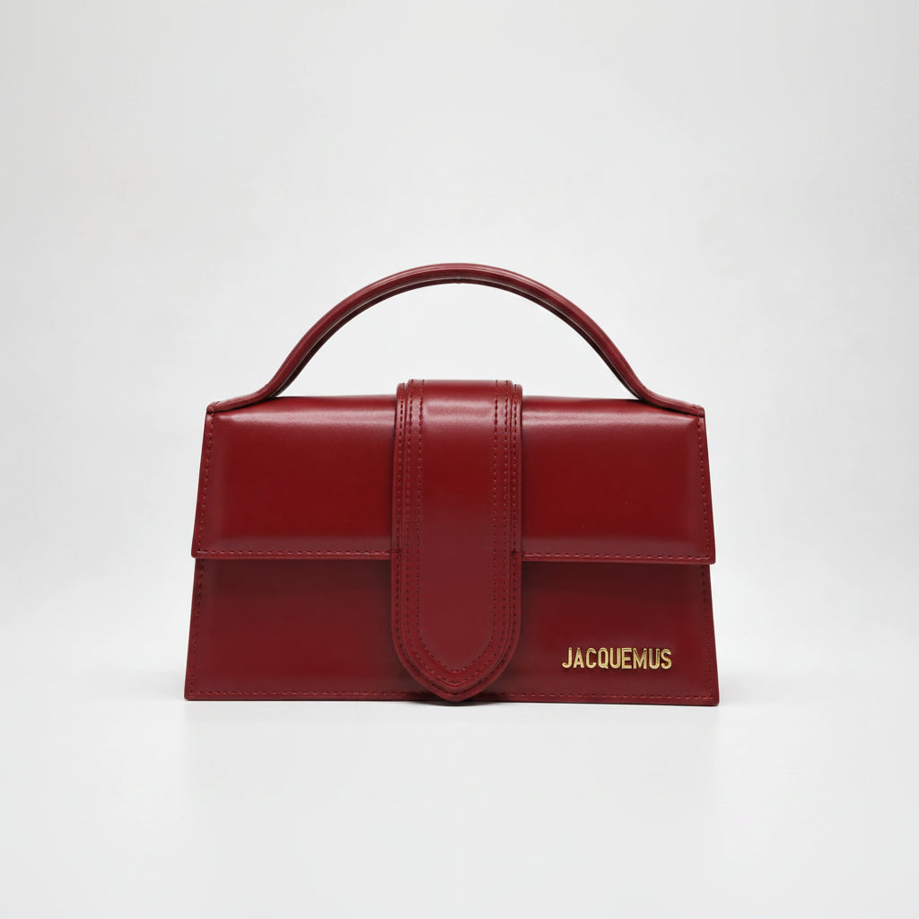 Jacquemus Bambino Top Handle Bag - Wine Leather