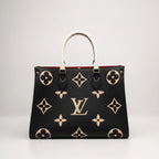 Louis Vuitton Onthego MM Bag - Black Beige