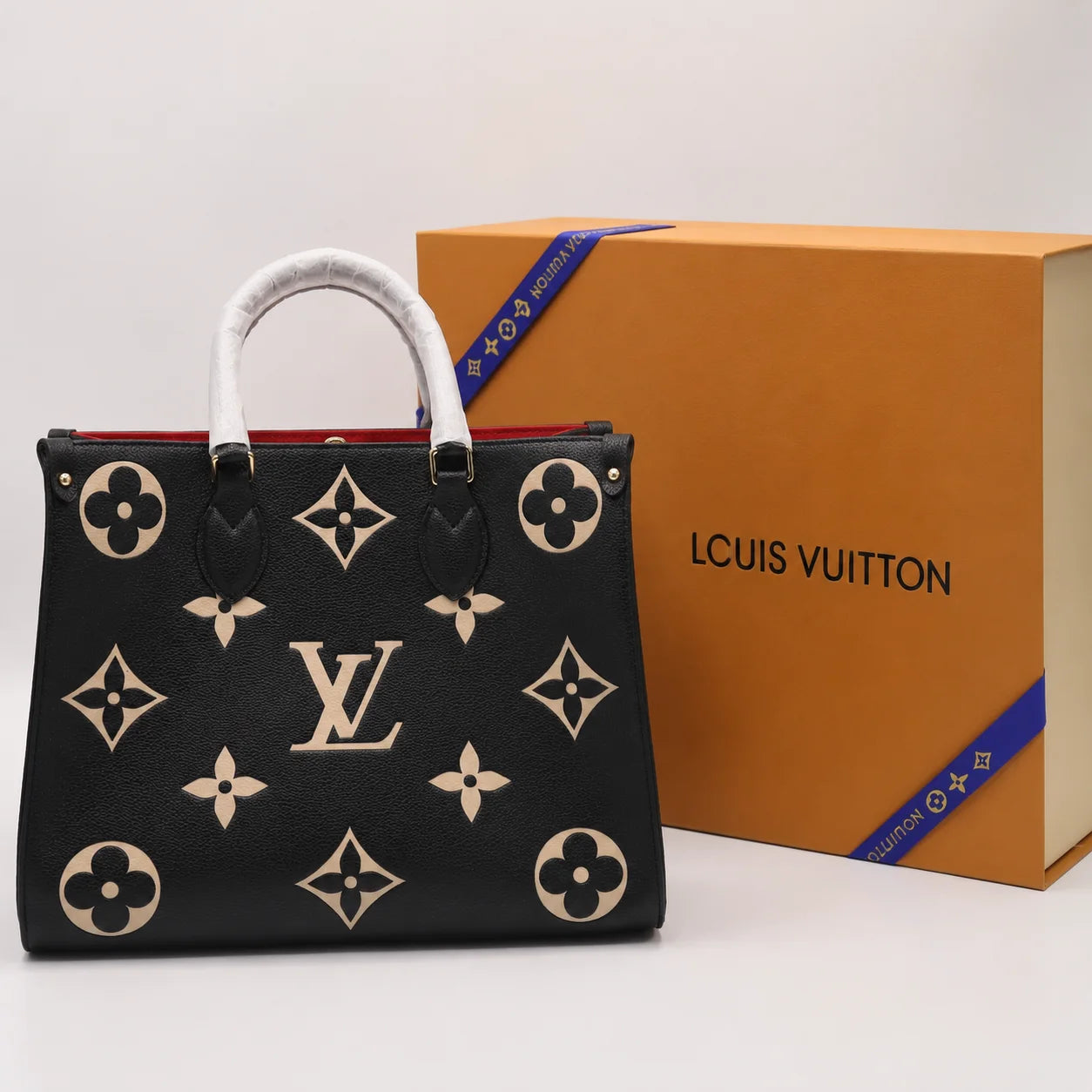 Louis Vuitton Onthego MM Bag - Black Beige