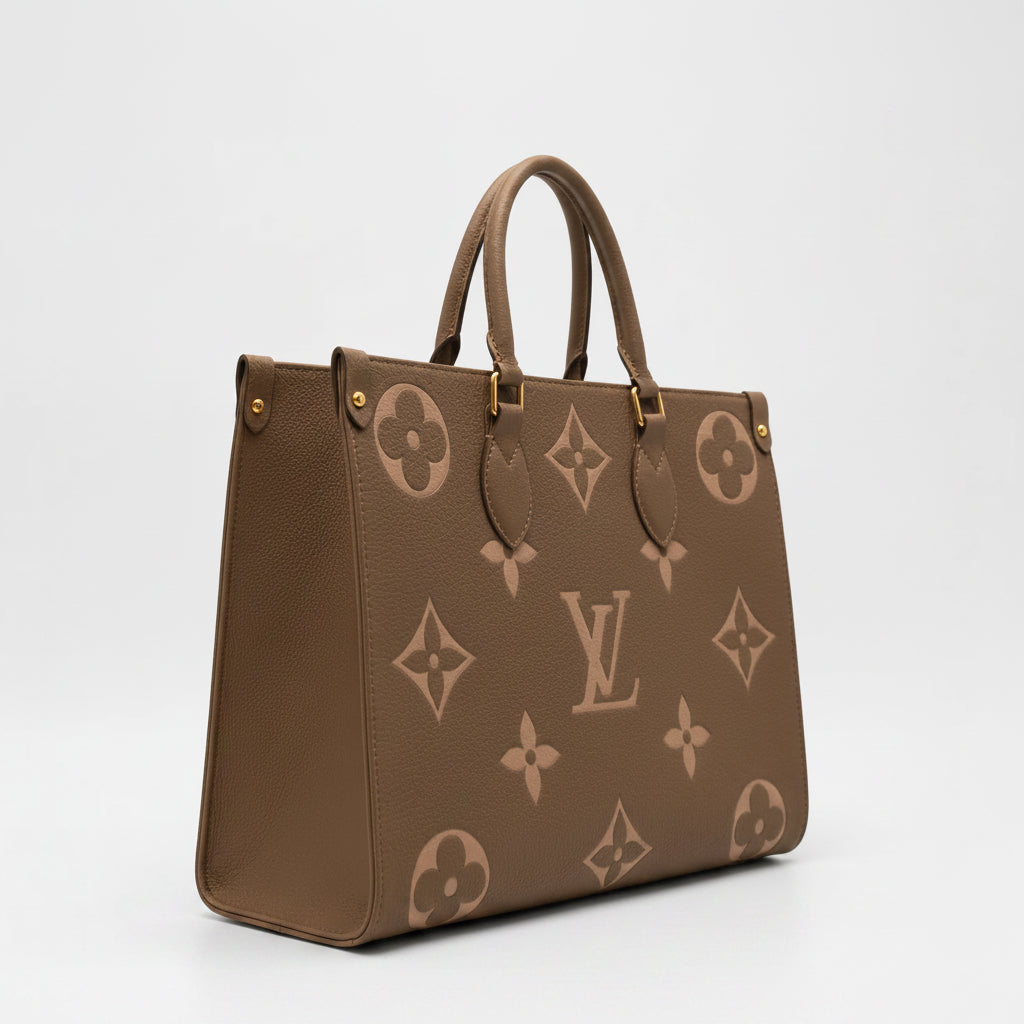 Louis Vuitton Onthego MM Bag - Taupe Grey