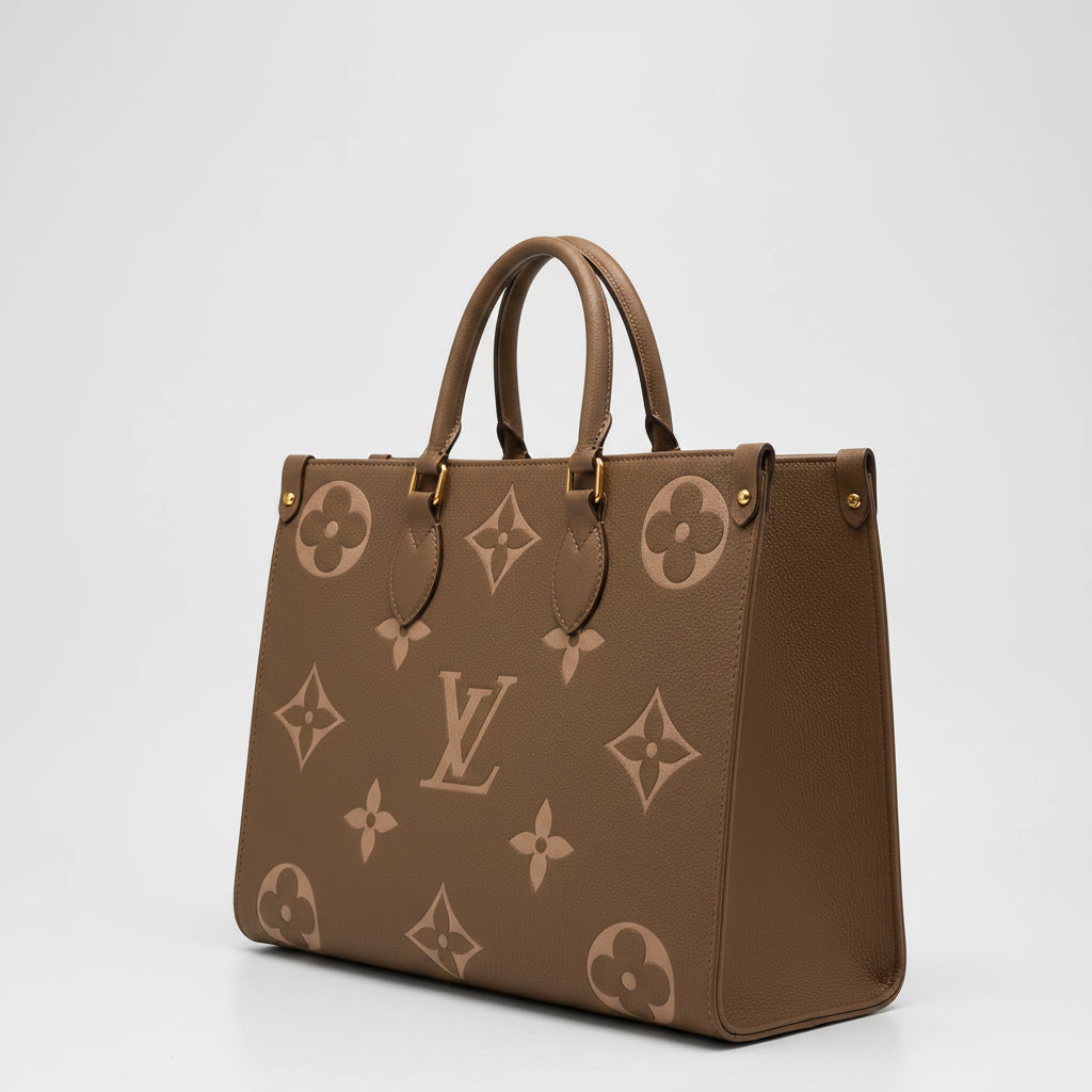 Louis Vuitton Onthego MM Bag - Taupe Grey