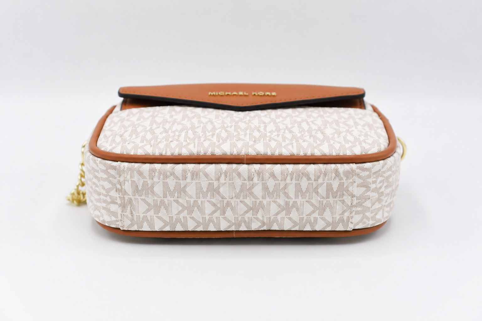 Michael Kors Jet Set Signature Bag - Beige Brown