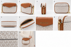 Michael Kors Jet Set Signature Bag - Beige Brown