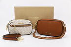 Michael Kors Jet Set Signature Bag - Brown Beige