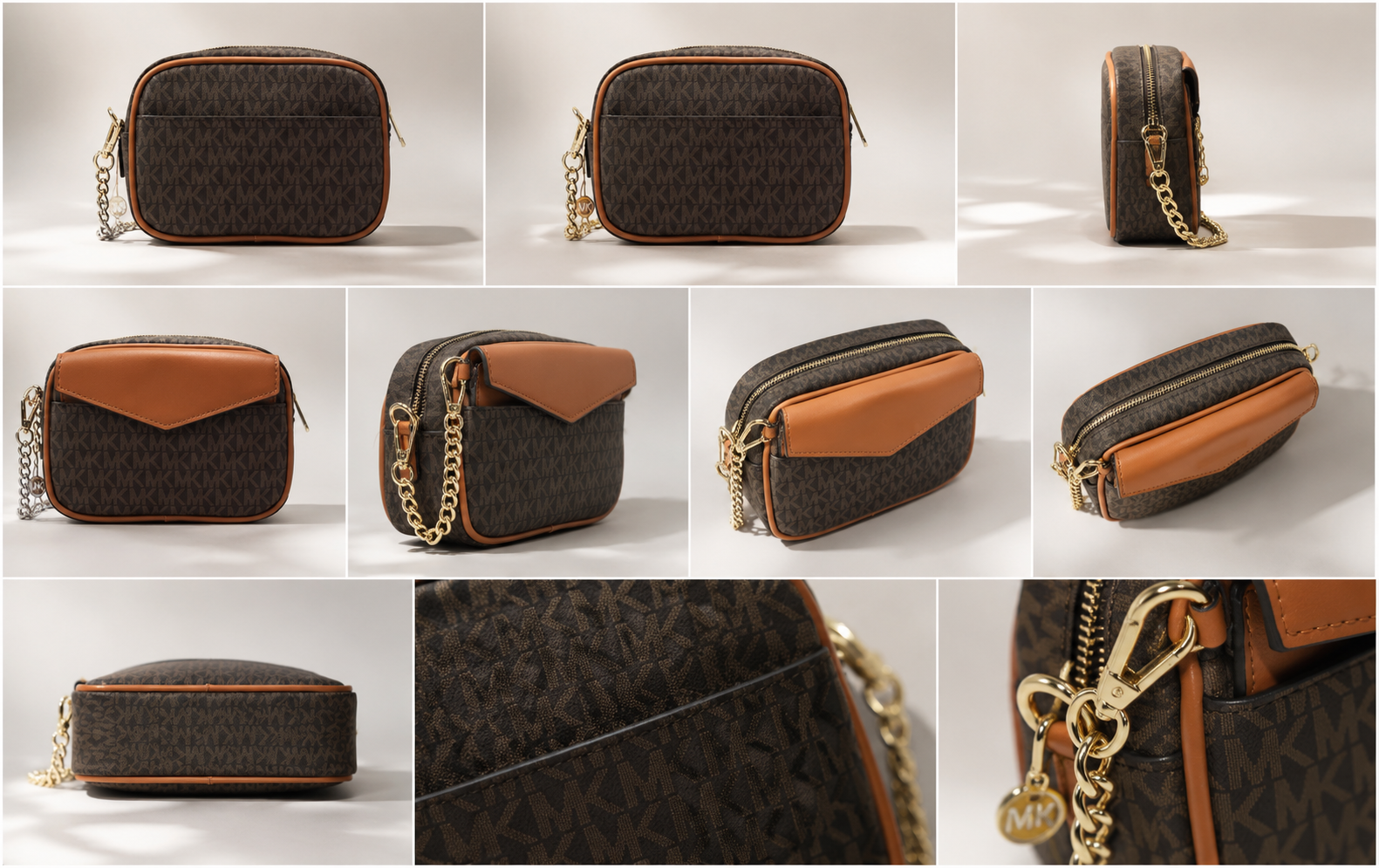 Michael Kors Jet Set Signature Bag - Coffee