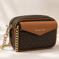 Michael Kors Jet Set Signature Bag - Coffee