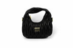 Miu Miu Wander Matelasse Hobo Mini Bag - Black Tone