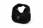 Miu Miu Wander Matelasse Hobo Mini Bag - Black Tone