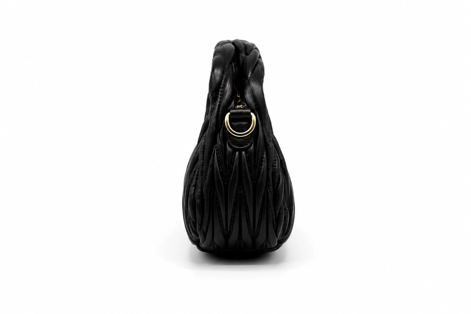 Miu Miu Wander Matelasse Hobo Mini Bag - Black Tone