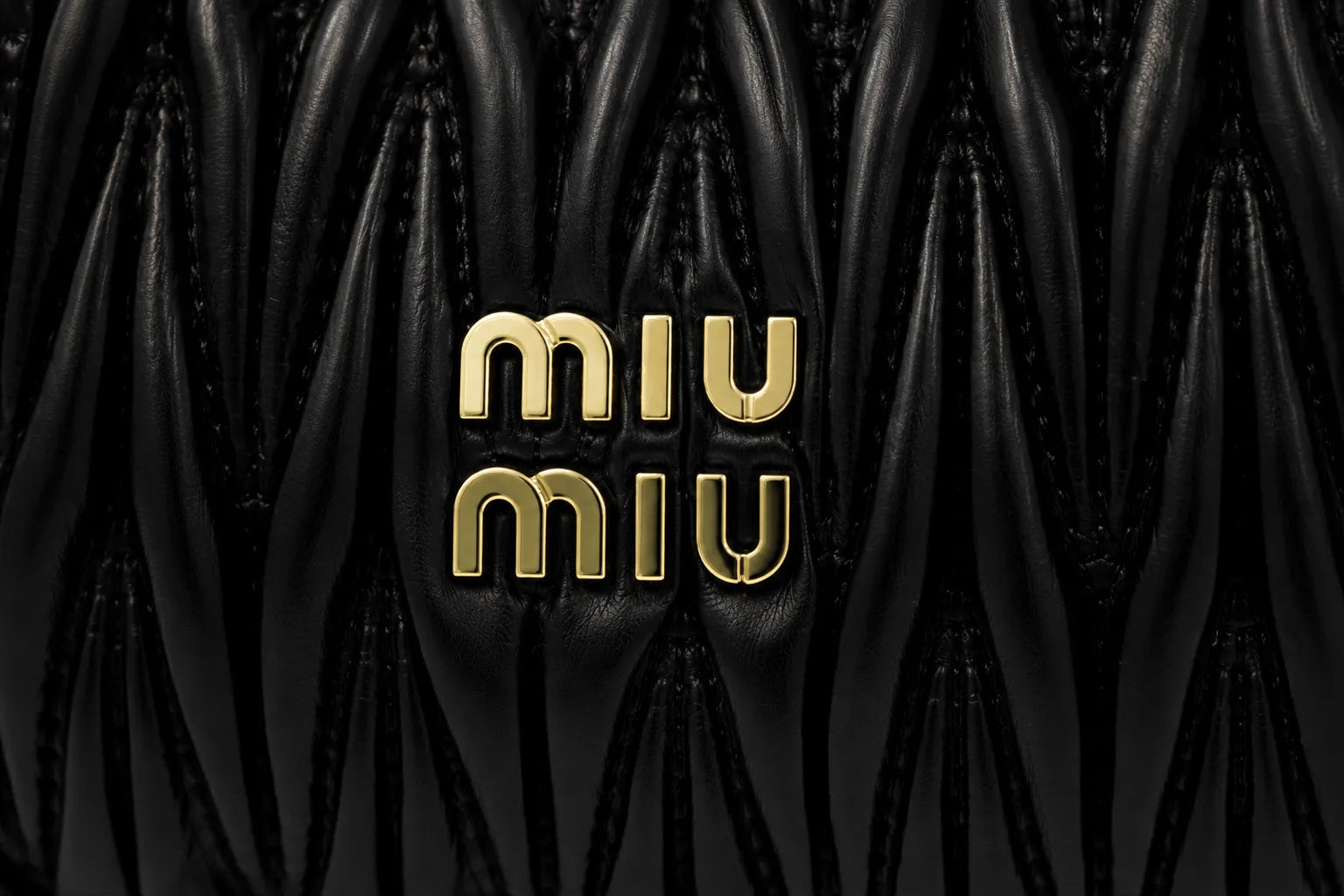 Miu Miu Wander Matelasse Hobo Mini Bag - Black Tone