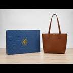 Tory Burch Brown T Monogram With Matching Pouch - Brown