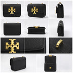 Tory Burch Pebbled Eleanor Small Black