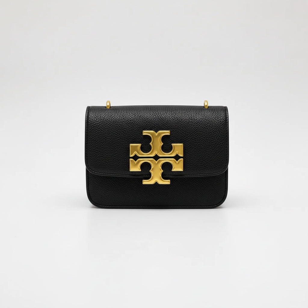 Tory Burch Pebbled Eleanor Small Black