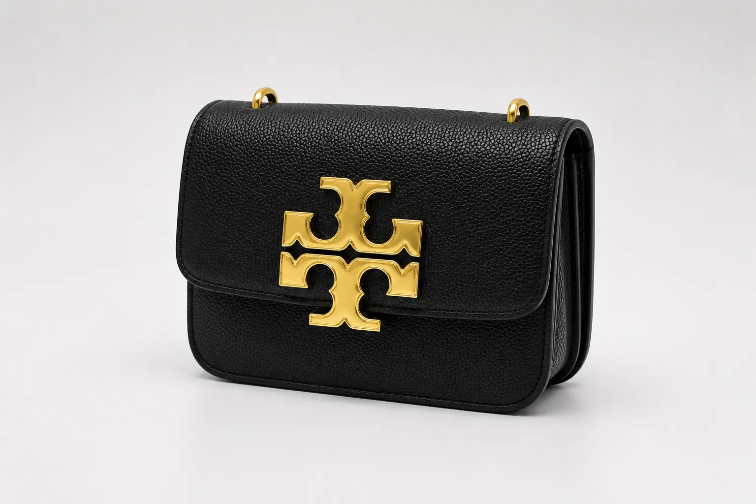 Tory Burch Pebbled Eleanor Small Black