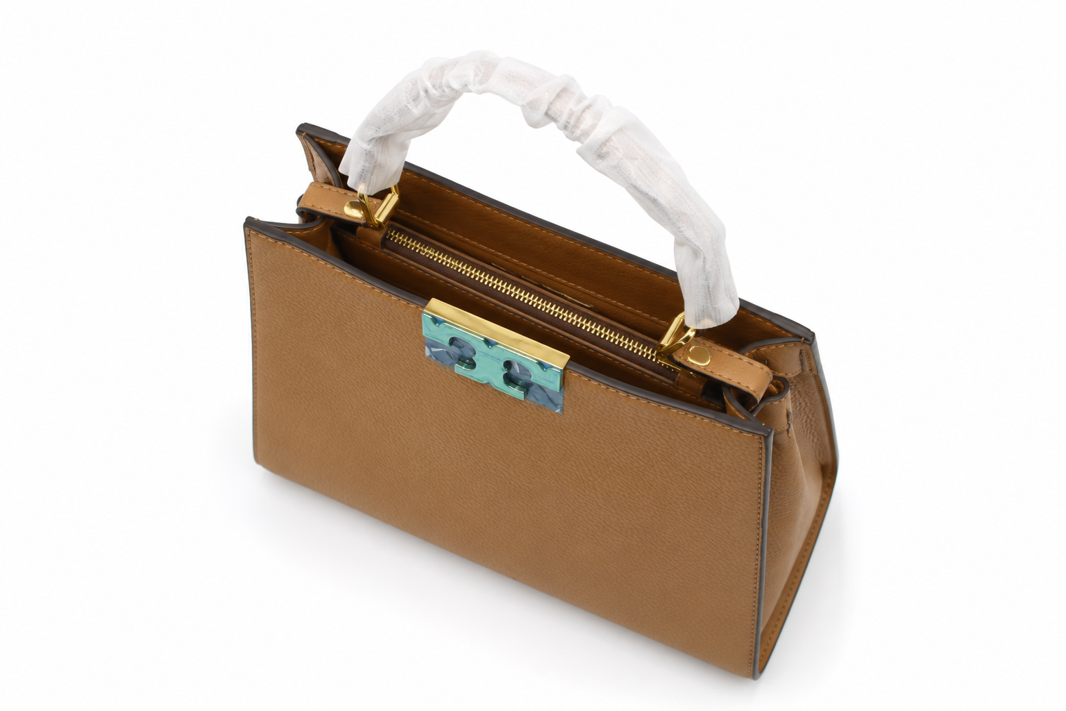 Tory Burch Top Handle Bag - Khaki